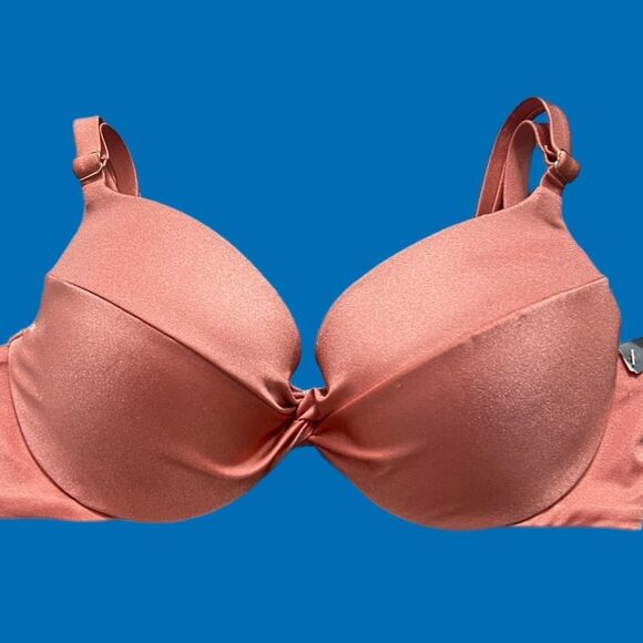 Victorias Secret Swim Twist Removable Push-Up Padding Bra Bikini top Canyon Rose - Picture 9 of 10